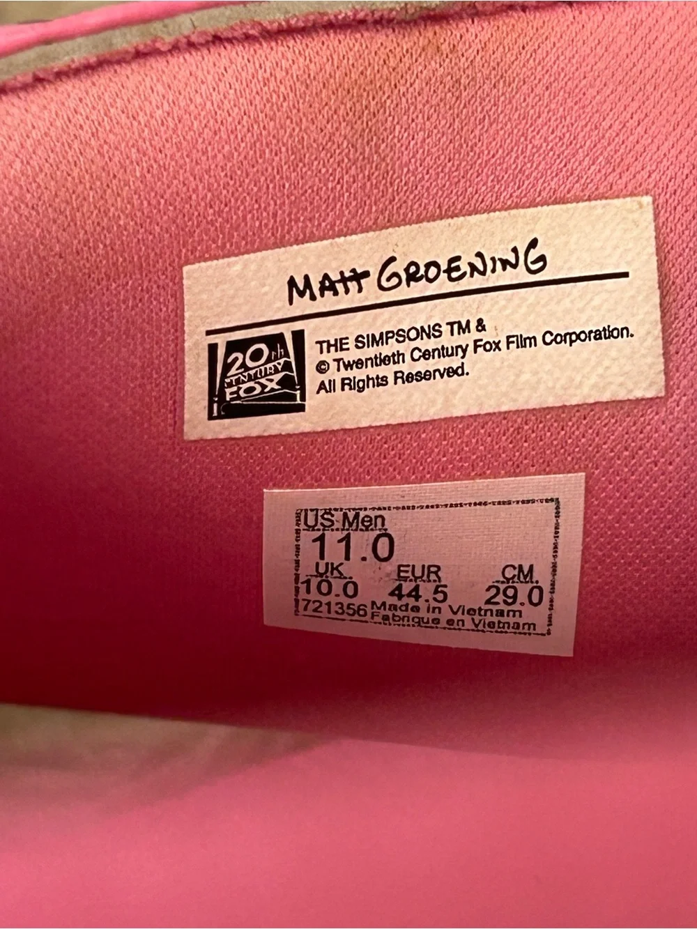 VANS x SIMPSONS Limited Edition ‘D'ohnut’ Slides Pink *RARE*